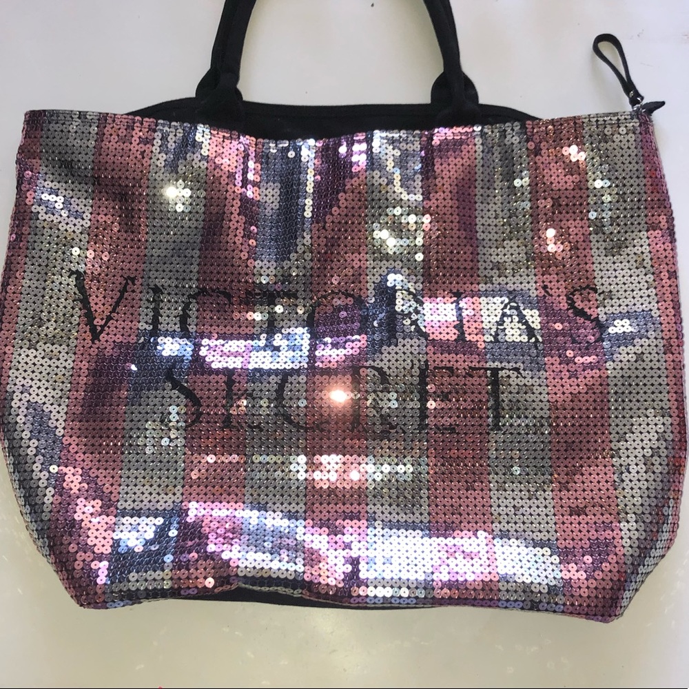 Victoria Secret sequin tote